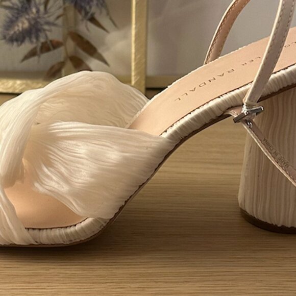 NWOT Loeffler Randall Reed Pleated Twist Sandal - Picture 3 of 6